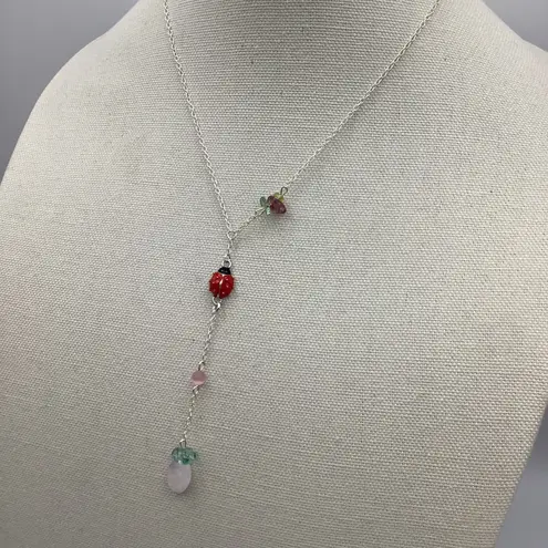 Amethyst Haobalabu Ladybug Necklace Adjustable