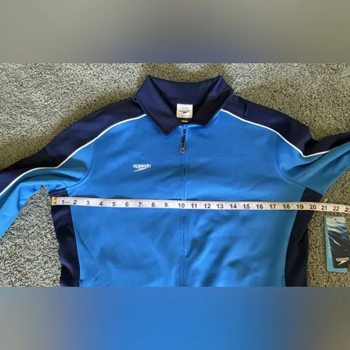 Speedo  Full Zip Jacket Blue Navy Womens Size S NWT 7201482 Activewear Athletic