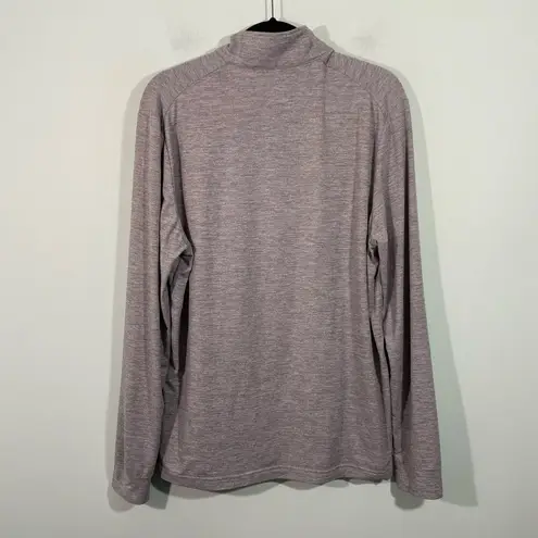 Callaway Men's Grey Performance Long Sleeve Quarter Zip Pullover Top Size M