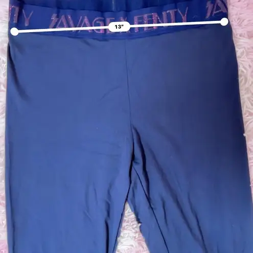 Savage X Fenty Navy Blue Leggings Lounge Pants Activewear Athleisure Size L
