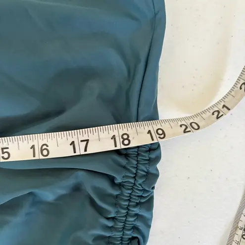 Summer salt The Cinched Square Neck Tankini Top teal size 22