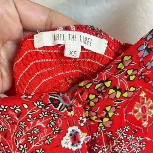 Abel the label Anthropologie‎  Women’s Lola Red Hi-Low Maxi Dress Size XS