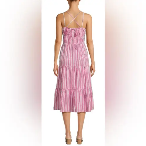 Time And Tru NWT - Cross Back Dress With Tiered Skirt.