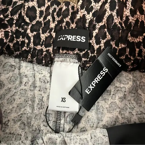 EXPRESS Rocky Barnes x  Leopard Print Shorts