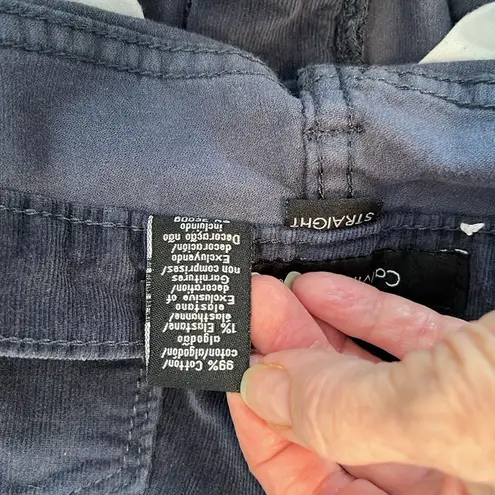 Calvin Klein sz4 blue straight leg cord jeans front&back pockets belt loops EUC Size 4 - Image 6