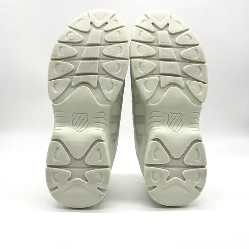 K-Swiss Classics Lt Green Mint Lace-up Padded Footbed Court Shoes Size 6