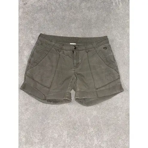 Mountain Hardwear  Green Hiking Outdoor Camping Shorts Women's Sz‎ 2