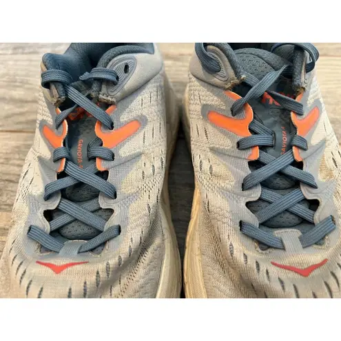 Hoka One One Gaviota 4 Running Shoes Womens size 8 B Blue Fog Sneakers Comfort