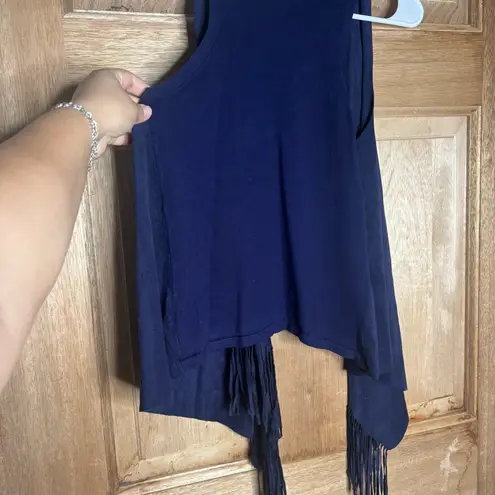 INC International Concepts women’s bohemian Blue vest size SP