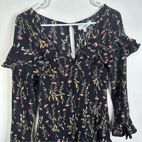 Likely NEW Revolve Amira Romper Long Sleeve Ruffle Floral Print Size 4