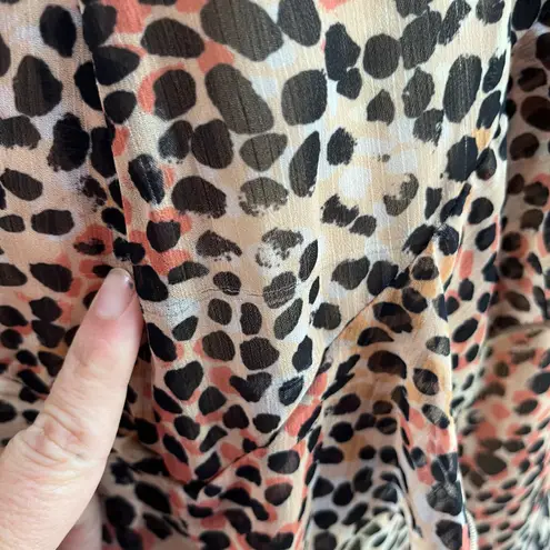 Majorelle Jasmina Leopard Midi Dress Size Large