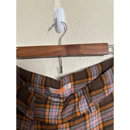 K&R London Charlie Top Roman Trouser Set in Coral Linen S/M Brown Size M