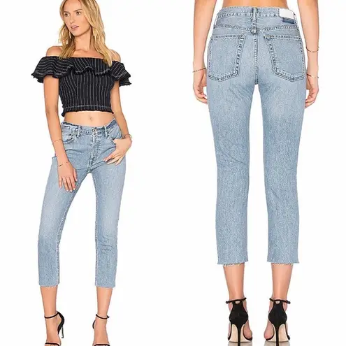 RE/DONE  Relaxed Crop Jeans in Ultra Light