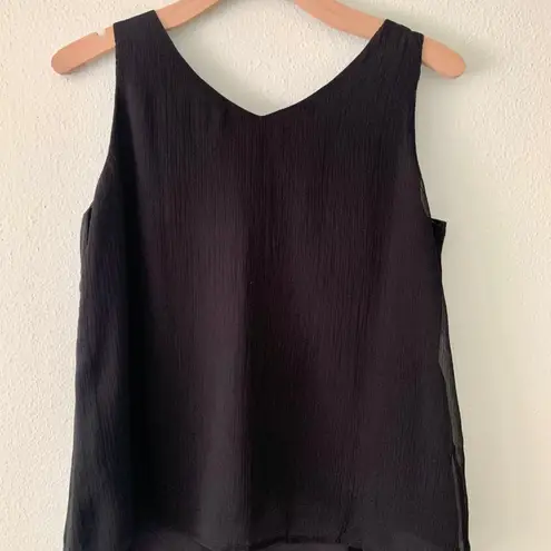 Velvet by Graham & Spencer Black Beaded Top Size S