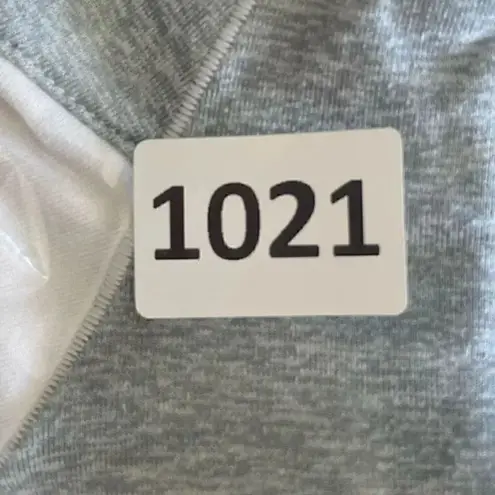 Athleta  Women’s Gray White Color block Running Wild Half Zip Jacket SZ S #1021 - Image 12