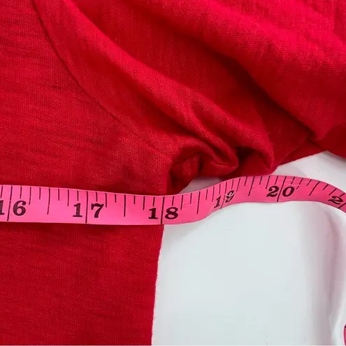 Nation Ltd Heather Balloon Sleeve Sweetheart in Campari red sz M