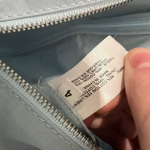 Proenza Schouler White Label Balloon-Sleeve Cotton Dress Size 4 Light Blue