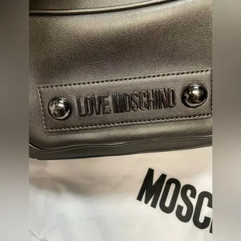 Love moschino - Mini Backback | Gray W/ Gunmetal Hardware | Dustbag, Tags & PPWRK