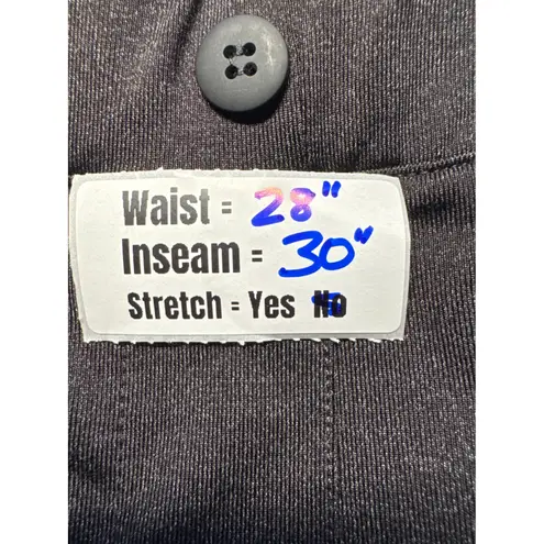 Yogipace Women Gray Cropped Straight Leg Stretch Jeans Size L