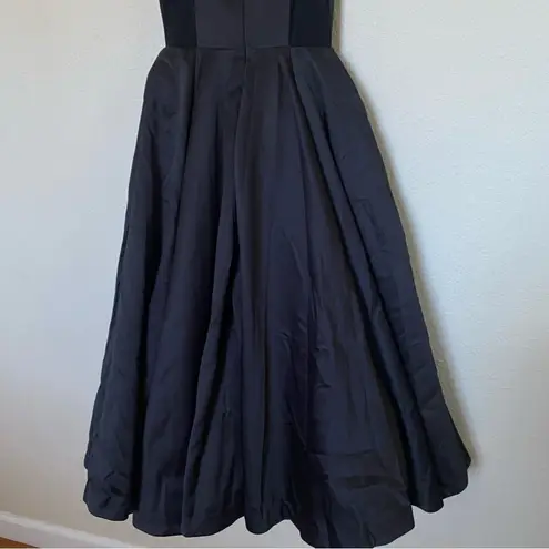 House Of CB  XS D-DD 'Mademoiselle' Black Satin Tulle Midi Dress NWOT