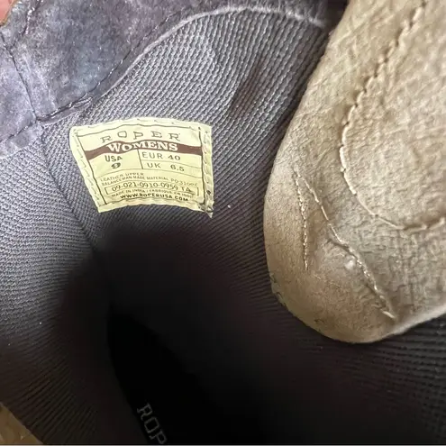 ROPER Lindsey Tan Leather Women's Square Toe Boot Size 9 #250849