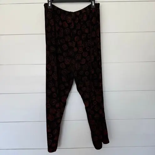 Coldwater Creek Women’s 1X Black Patterned Slinky Dress Pants