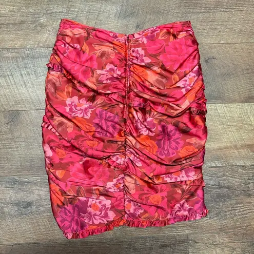 For Love & Lemons  Alia Floral Mini Skirt Size Small