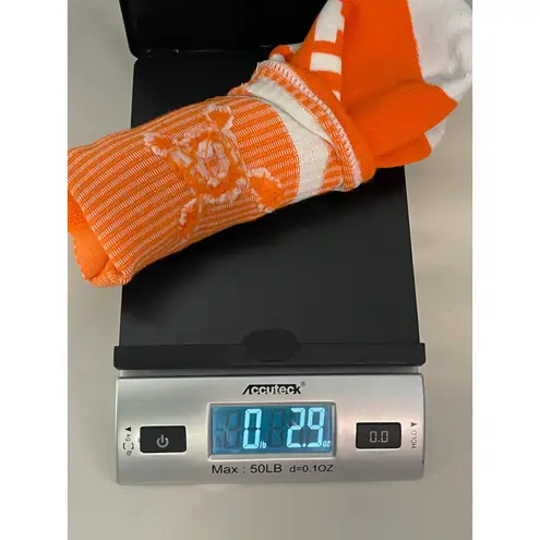 Orangetheory Fitness OTF Socks All Out Logo Crew Striped Athletic Orange