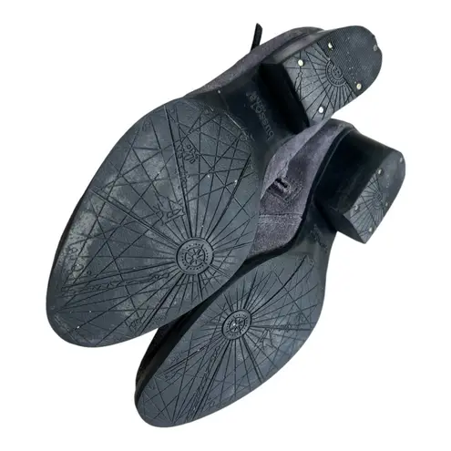 Bussola Alameda Annie Silk Suede Charcoal Grey Ankle Boots Size 37 (US 6.5