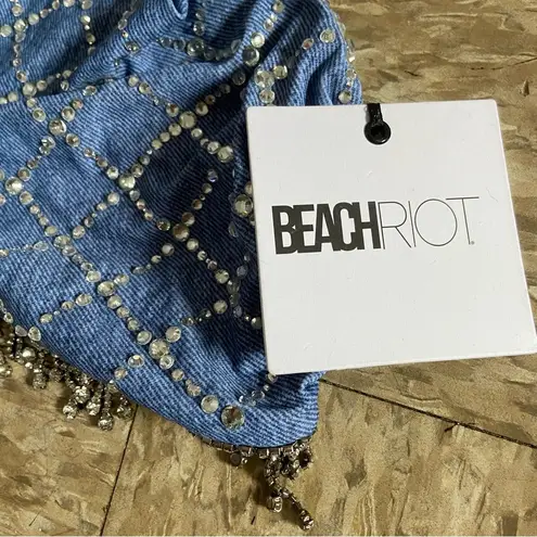 Beach Riot NWT |  Jessica Bikini Top in Denim Size L