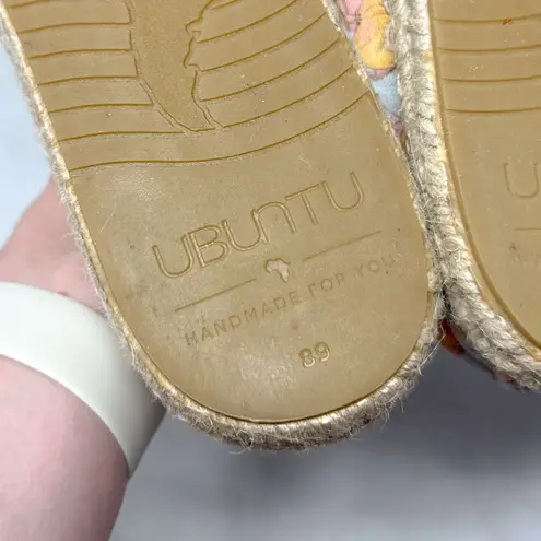 Disney Ubuntu Tinkerbell Printed Canvas Leather Alpargata Espadrille Flat Shoes