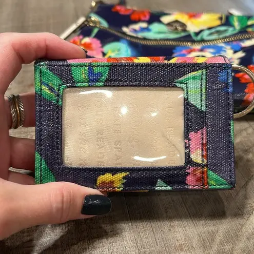 Kate Spade  coated canvas navy floral 2 piece set