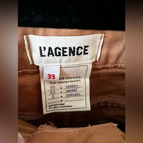 L'Agence L’AGENCE Women’s NWT Margot High Rise Skinny Brown Denim Pants Size 33