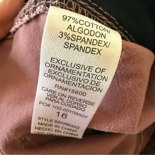 Democracy Ab solution High Rise Roll Cuff Plus Cargo Utility Pant SZ 16