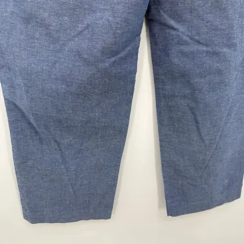 Jantzen Classics Blue Cotton Blend Lightweight Pants Size 16 Drawstring