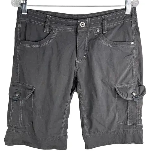Kuhl Womens Splash Shorts 11" Gray 6 Pockets UPF50