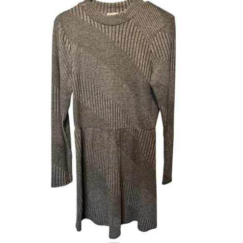 Society Girl Women's Long sleeve Grey Dress