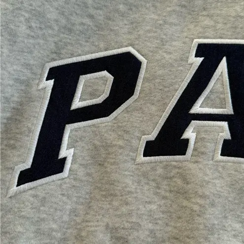 PARKE varsity mockneck sweatshirt grey & navy size small/medium NWT