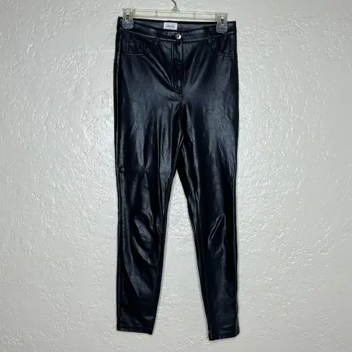 Wilfred Free Women's Black Charm Pant High-Waisted Vegan Leather Leggings Size 0