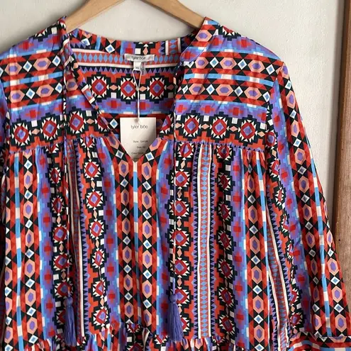 Tyler Boe Holly Festival Skimmer Dress Blue Size XS