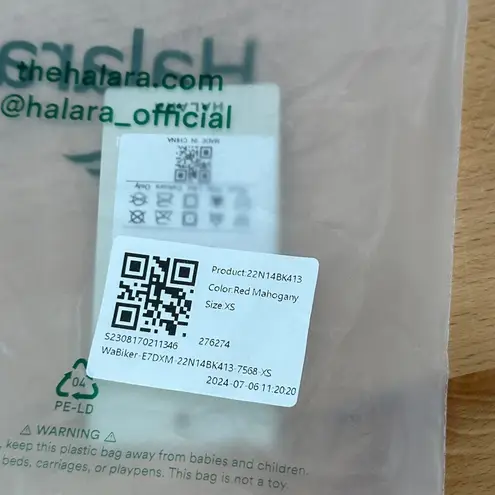 Halara Softlyzero High Waisted Crossover Side Pocket Yoga Biker Shorts 7"