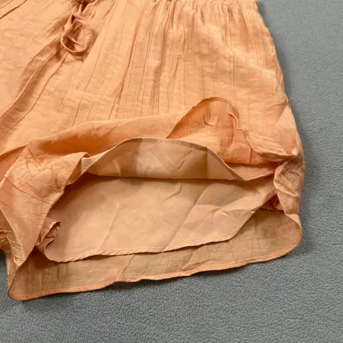 West of Melrose Shorts Womens XL 25 Peach Orange Drawstring Lined High Rise