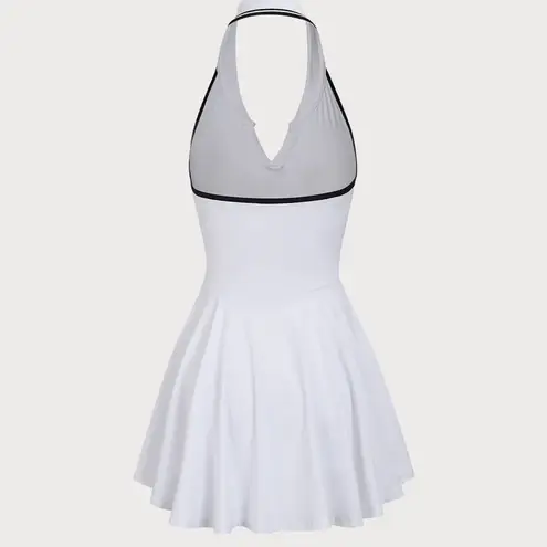 Berlook Activewear White Collar Backless Tennis Dress
