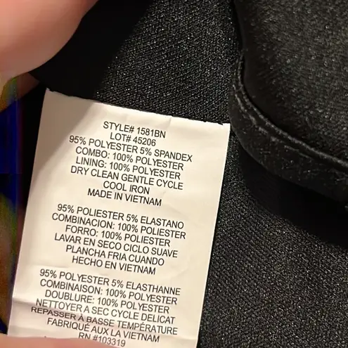 Blondie Nites by Stacy Sklar size 11 black & white formal dress zip back strappy