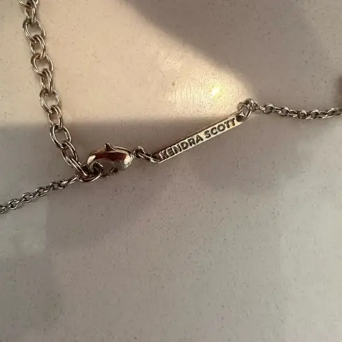 Kendra Scott  Elisa Necklace Copper Rose Gold Drusy Pendant Gold Chain