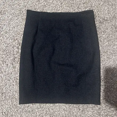 Liverpool Charcoal Gray Tweed Pencil Stretch Skirt