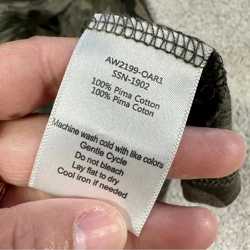 ATM Anthony Thomas Melillo Slub Jersey Tank Dress Camo Pima Cotton Size XSP Green