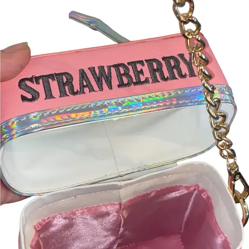 StrawberryMilk Carton Crossbody novelty purse strawberry shortcake purse costume Pink