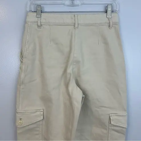 Wilfred Aritzia Cream Modern Cargo Utility Denim Pants Size 4
