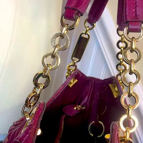 Salvatore Ferragamo Gancini Betulla Quilted Leather Side Pocket Shoulder Bag